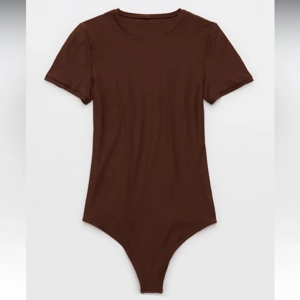 SMOOTHEZ Short Sleeve Thong Bodysuit - Picture 1 of 7